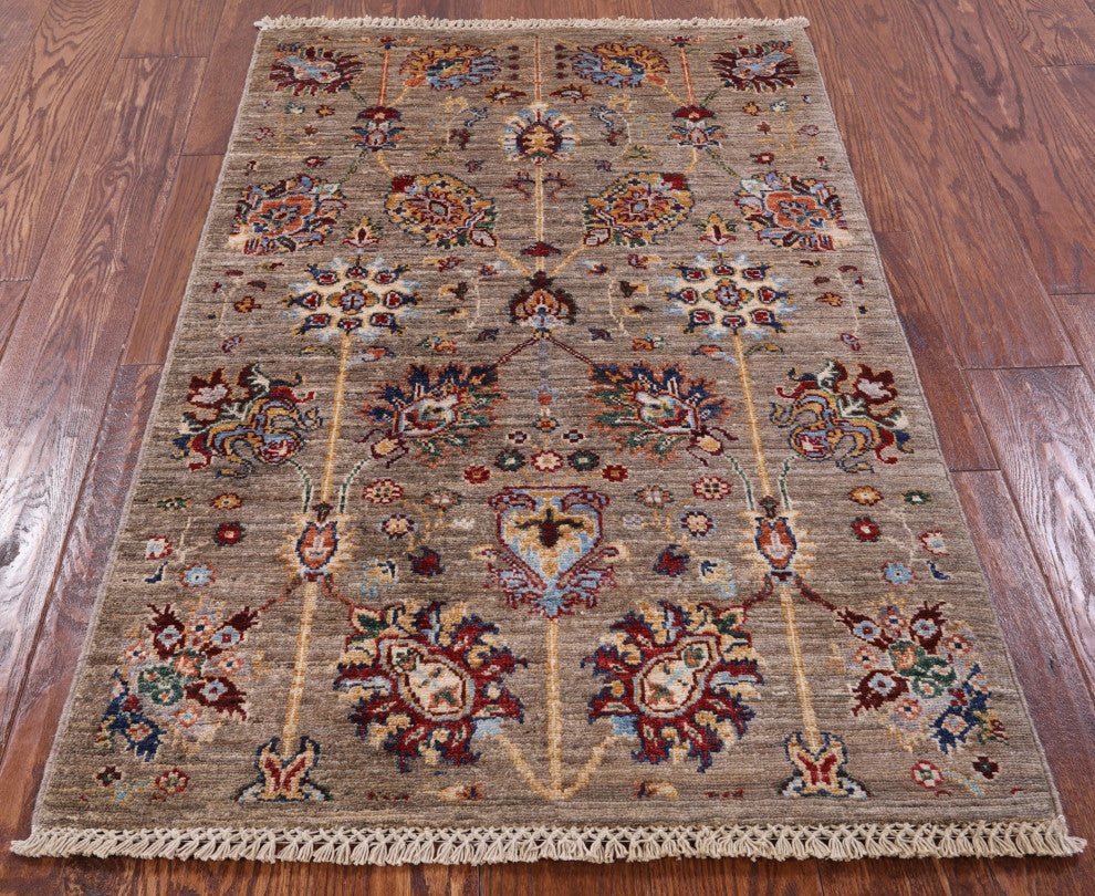 2' 7" X 4' 1" Persian Tabriz Handmade Wool Rug Q8371