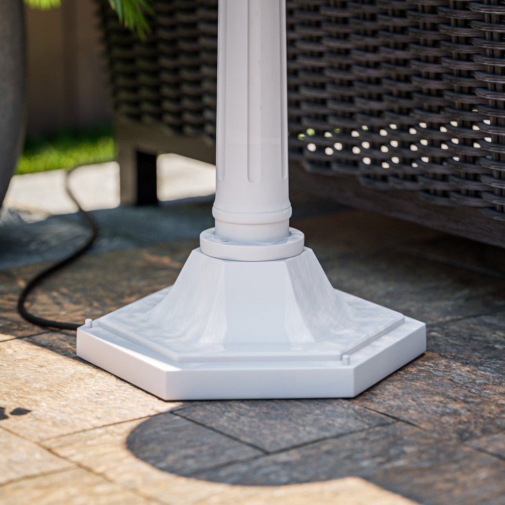 Kenroy 93431WH 1-Light Post Lantern, Portable