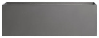 Belmont Rectangle Planter Box, Gray, 30"x10"x10"