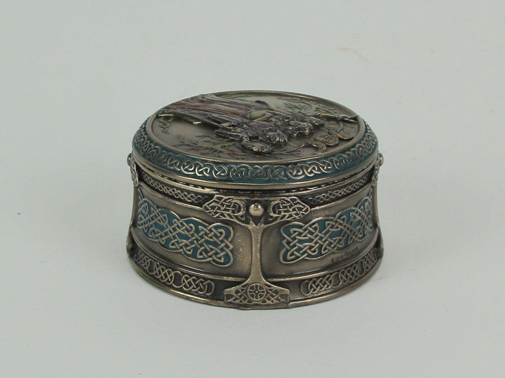 Celtic Triple Goddess Maiden Mother Crone Trinket Box