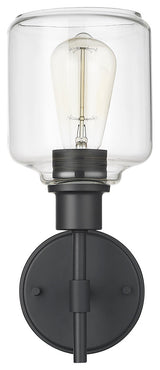 1 Light 5.5" Matte Black Vanity Light