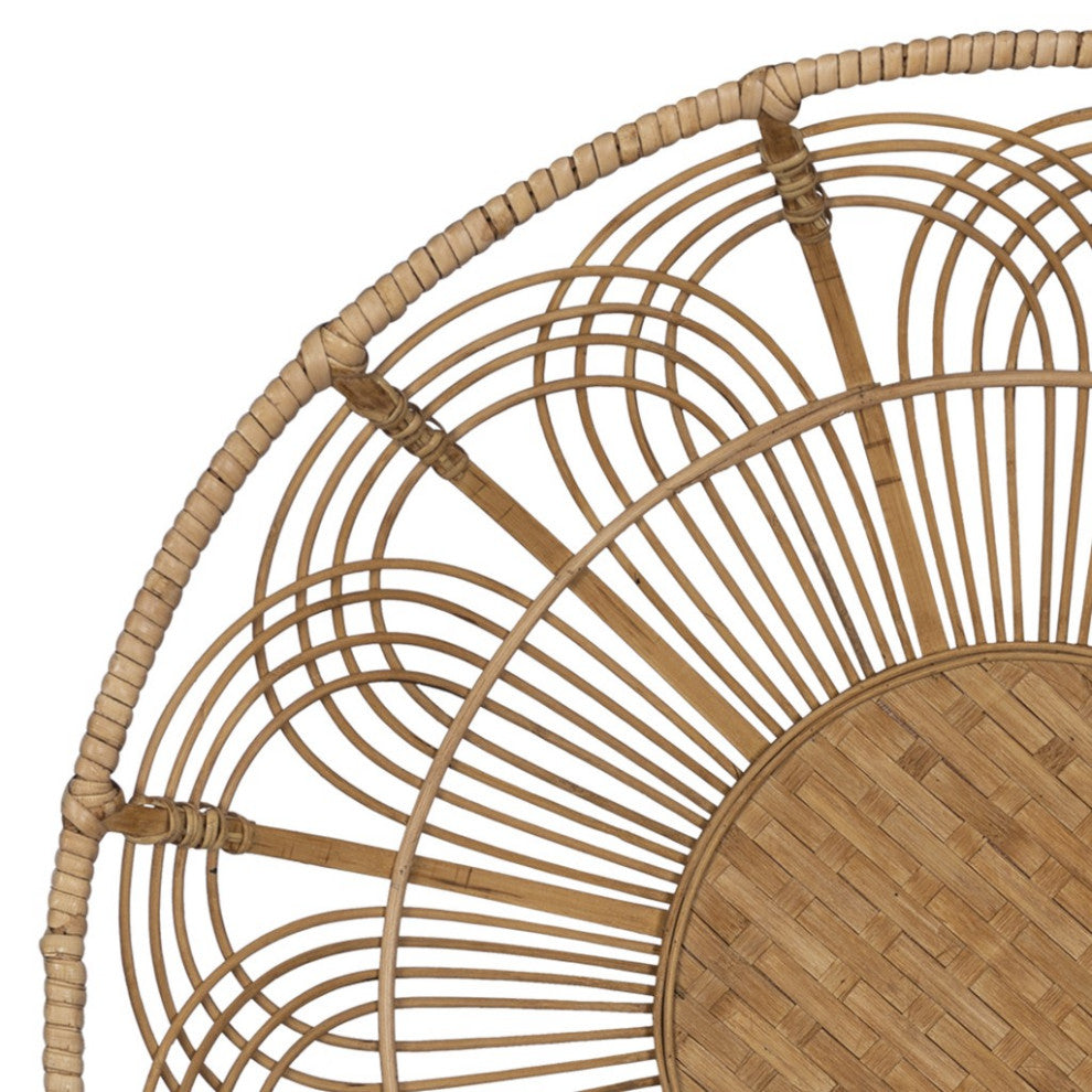 Jumbo Bohemian Bamboo Decorative Wall Basket