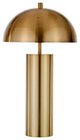 York 27 Tall Table Lamp with Metal Shade in Brass/Brass