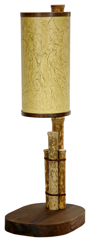21" Kobe Bamboo Pole Table Lamp