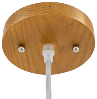 Yosemite Home Decor 1 Light Pendant, Wood Finish