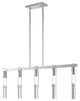 Harmony 5 Acrylic Dimmable LED Chandelier, Chrome, Without Smart Dimmer