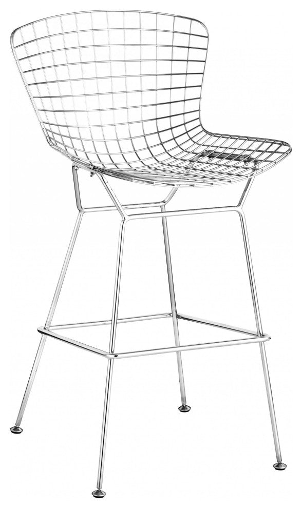 Wire Bar Chair, Set of 2 Chrome