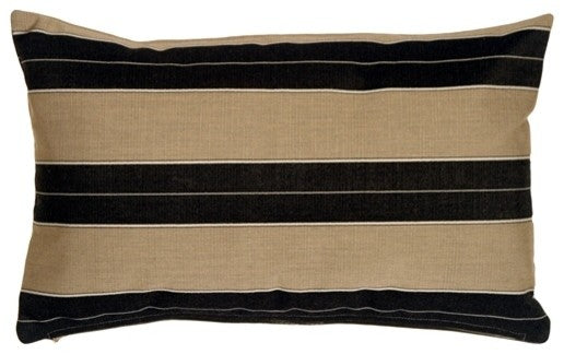 Pillow Decor - Sunbrella Berenson Tuxedo 12 x 20 Outdoor Pillow
