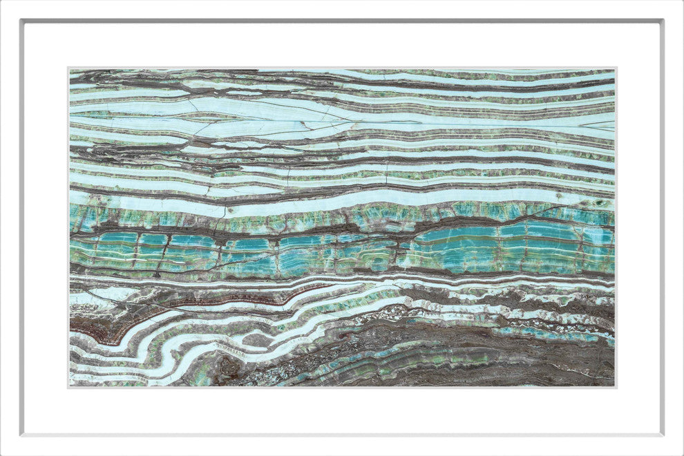 "Millenium Layers" Framed Painting Print