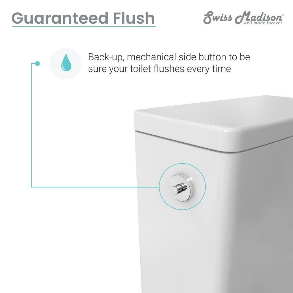 Carre One Piece Square Toilet, Touchless