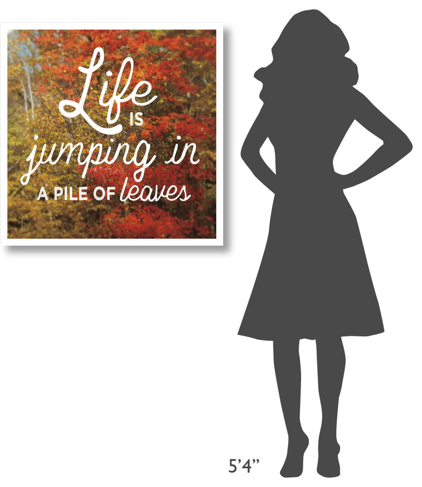 "Life is for Jumping" Digital Paper Print by Sue Schlabach, 32"x32"