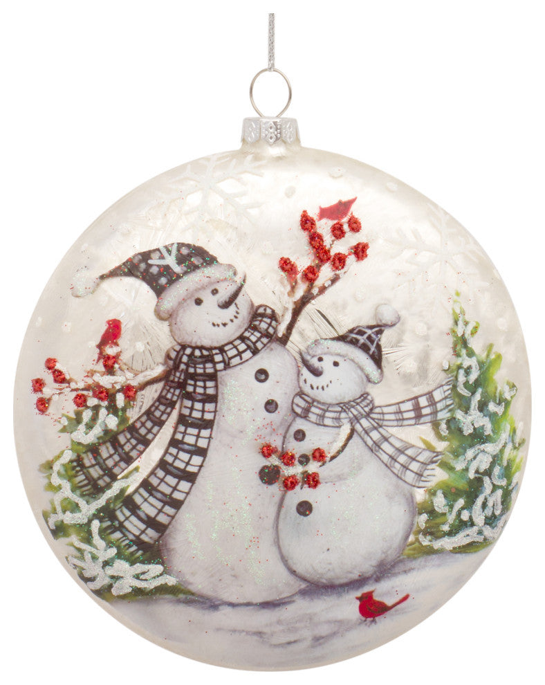 Snowman Disc Ornament, 6-Piece Set