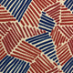 Plutus Red Blue Sketch Abstract Luxury Throw Pillow, 20"x36"