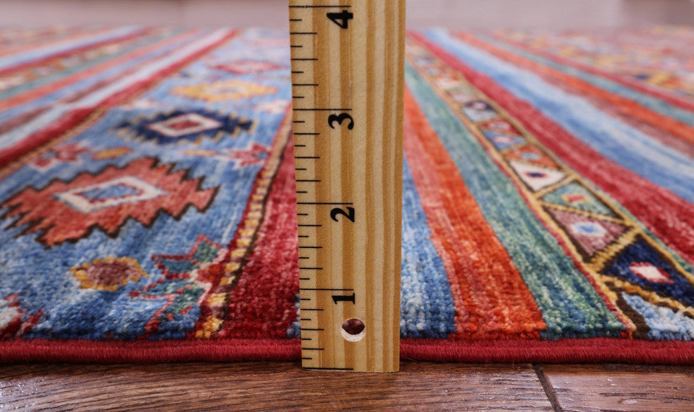 3' 10" X 6' 0" Hand-Knotted Khorjin Super Kazak Rug Q5228