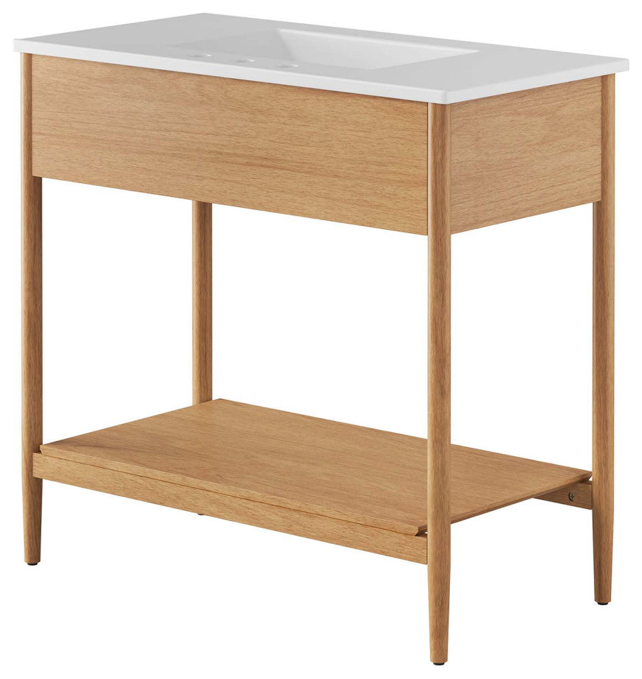 Zaire 36" Bathroom Vanity - Natural White