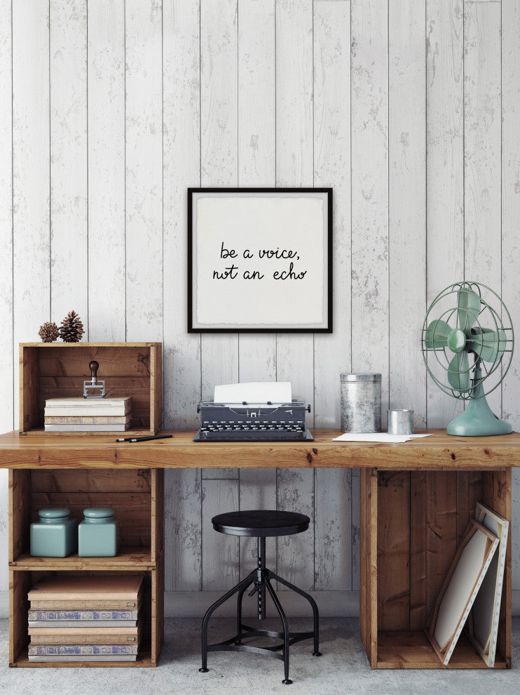 "Not an Echo" Framed Painting Print, 12x12