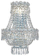Elegant Century Wall Sconce, Chrome Finish With Royal Cut Crystal