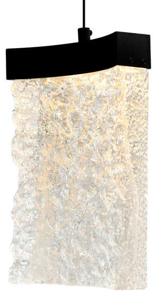 Lava Integrated LED Black Mini Pendant