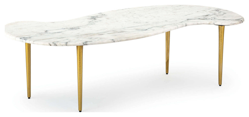 Jagger Marble Cocktail Table, White