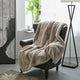 Heavy Faux Fur Throw, Pure Cashmere, 60"x80"