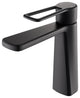 Paula Single Hole Single-Handle Bathroom Faucet, Matte Black