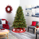7' South Carolina Spruce Faux Xmas Tree W/500 White Lights & Bendable Branches