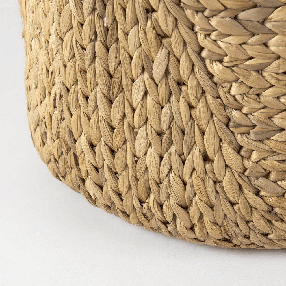 Set of Three Braided Wicker Storage Baskets