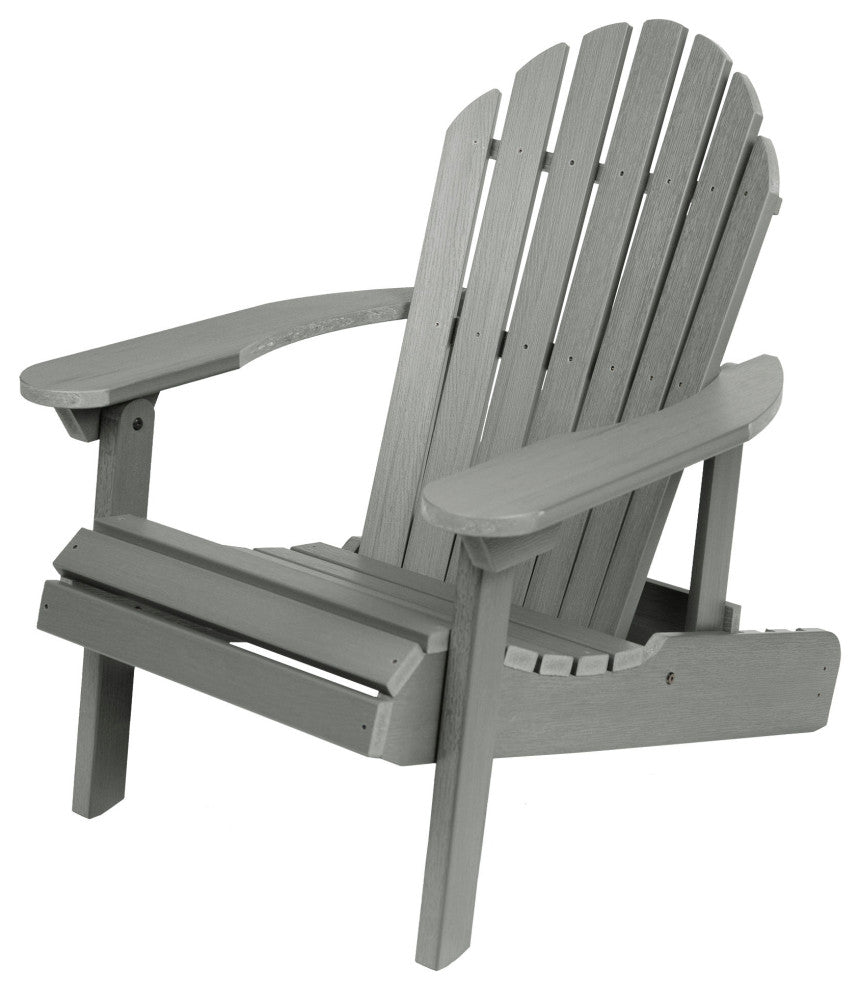 Merrow Folding & Reclining Adirondack Chair, Gray