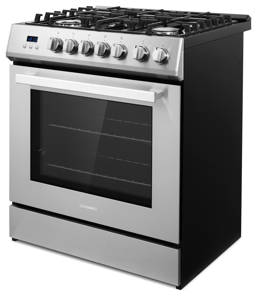 Cosmo COS-305AGC 30" 5.0 cu. ft. Single Oven Gas Range With 5 Burner Cooktop