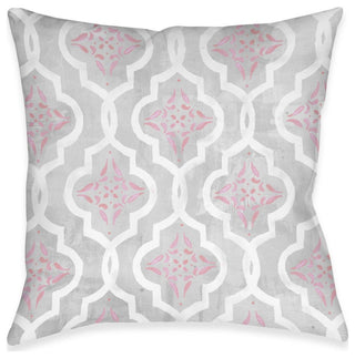 Laural Home Pink Elegance 18" X 18" Indoor Decorative Pillow