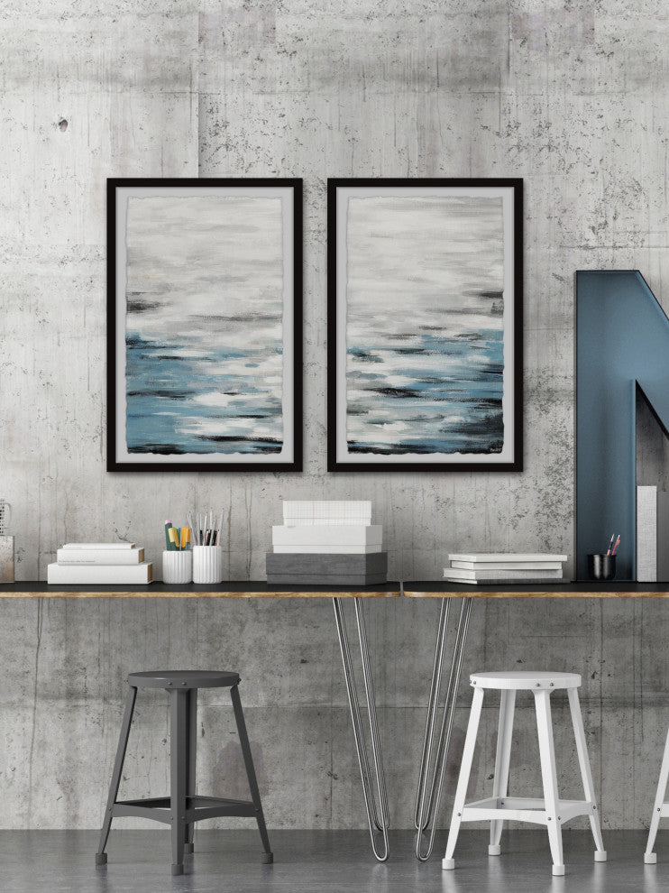 Reflective Sea Diptych, 48"x36"