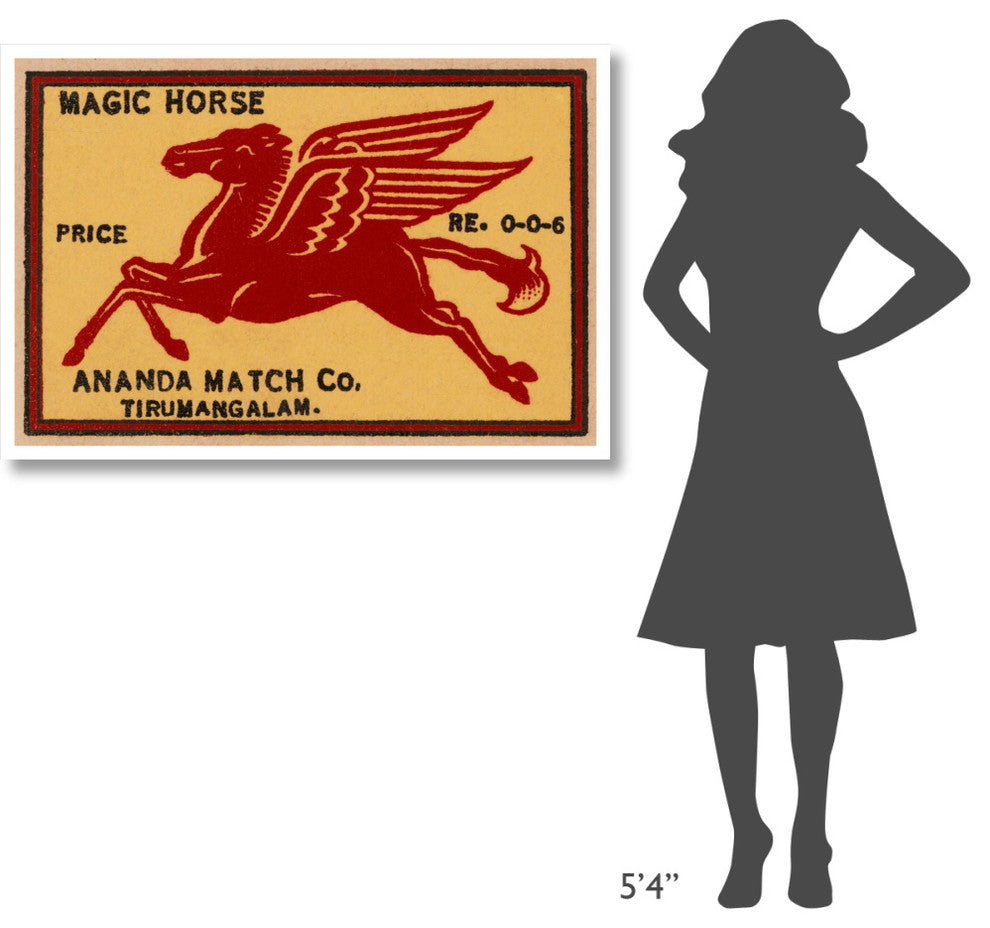 "Magic Horse Matches" Digital Paper Print by Phillumenart, 46"x31"