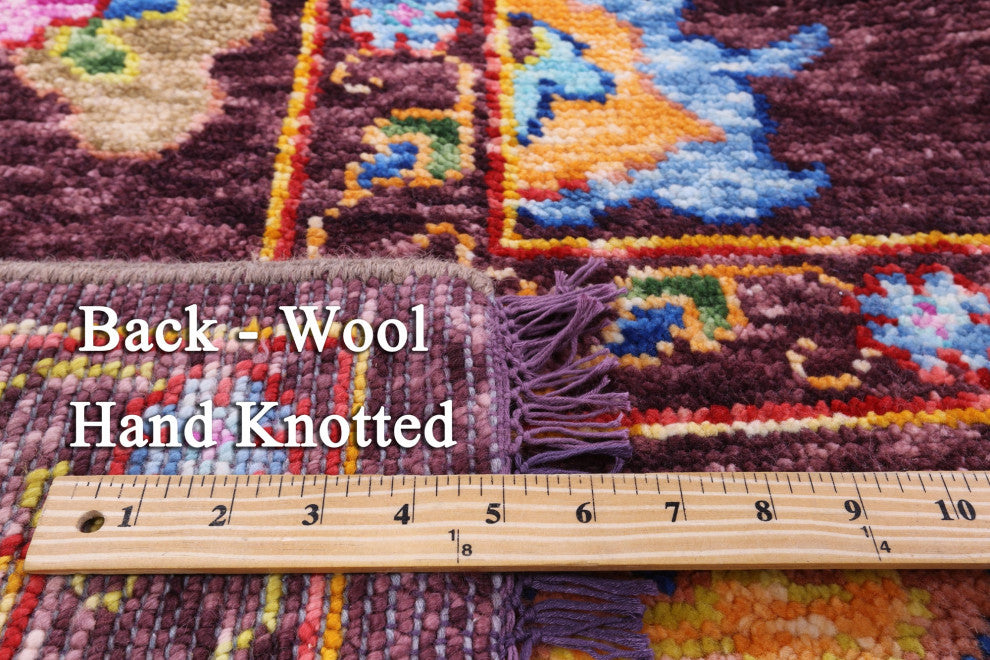 Handmade Turkish Oushak Wool Rug 9' 3" X 11' 11" - Q16077
