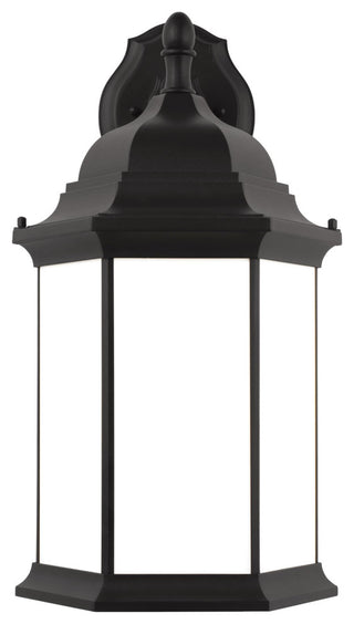Sevier Extra Large 1-Light Downlight Outdoor Wall Lantern, Black