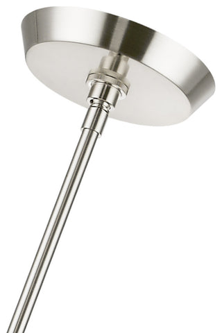 Soho 10 Light Brushed Nickel Linear Chandelier