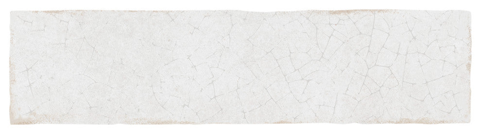 Crackle Cream Ceramic Wall Tile, White