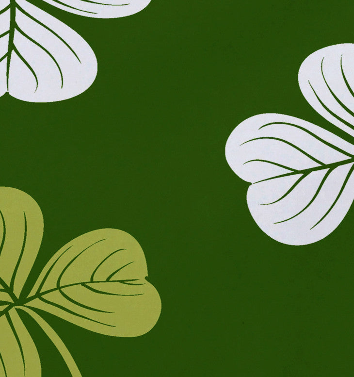Lucky, Holiday Floral Print Placemat, Green, Set of 4