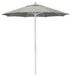 7.5' Fiberglass Umbrella White, Sunbrella, Granite