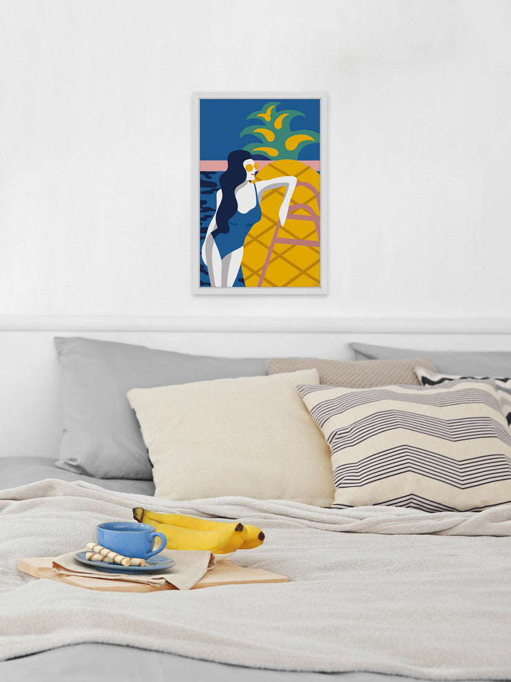 "Summer Holiday" Framed Painting Print, 12"x18"