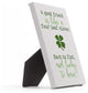 Good Friend Four Leaf Clover 5x7 Easelback Tabletop Canvas