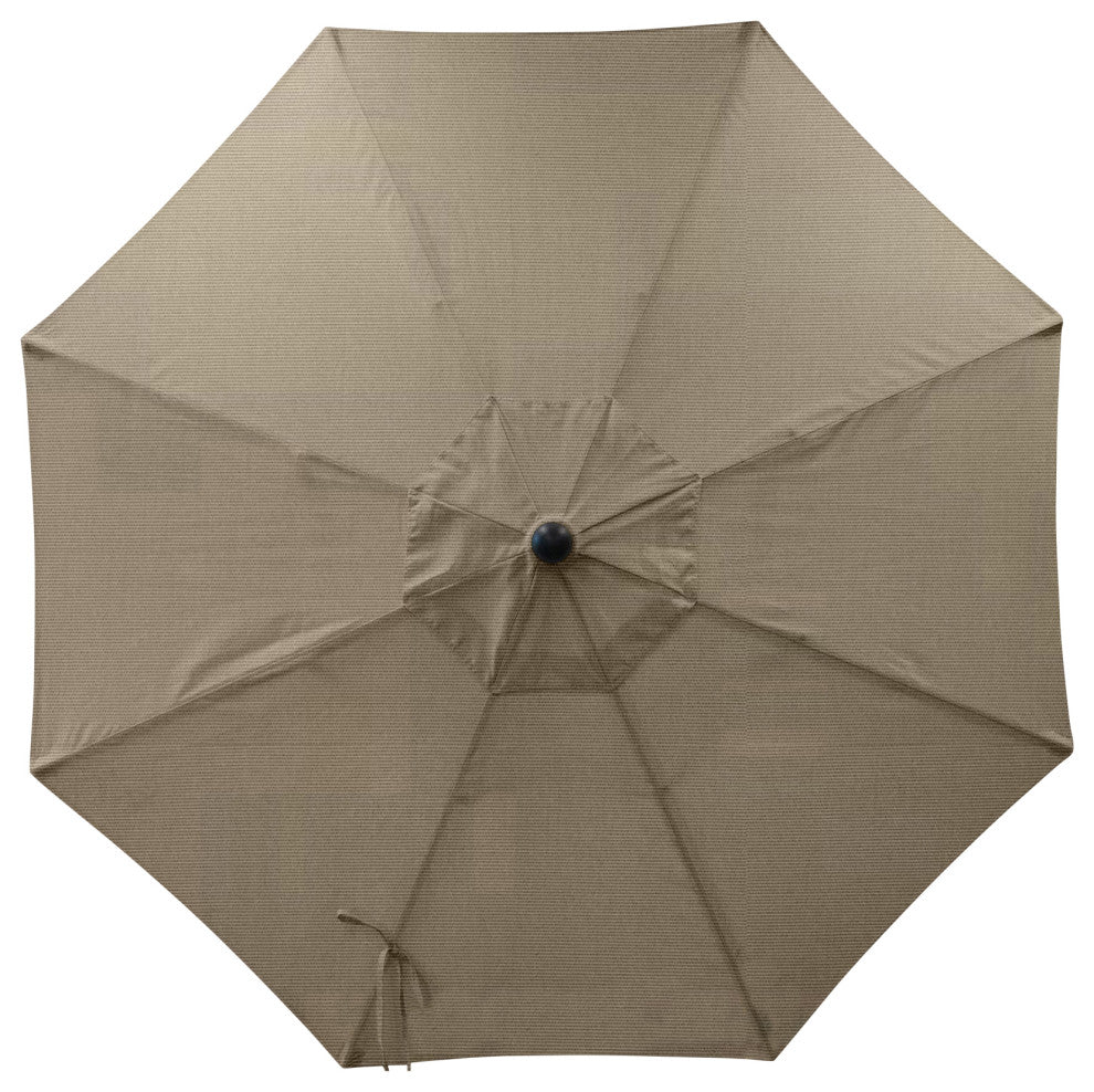 9' Round Universal Sunbrella Replacement Canopy, Taupe