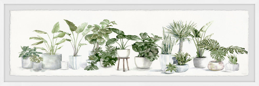 "Lush Greenery" Framed Painting Print