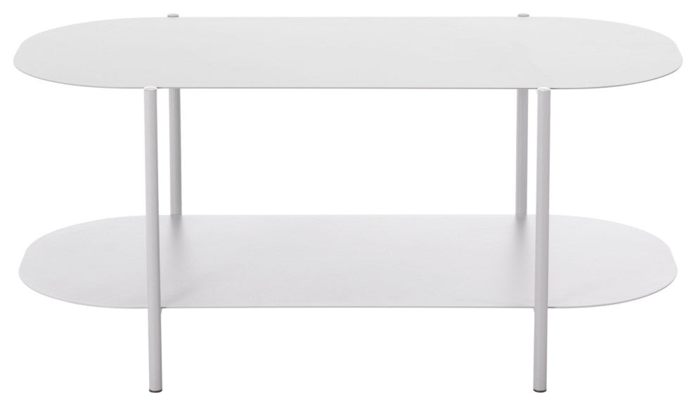 Coffee Table, Round, Steel Metal, Gray, Lounge Cafe Lobby Hospitality