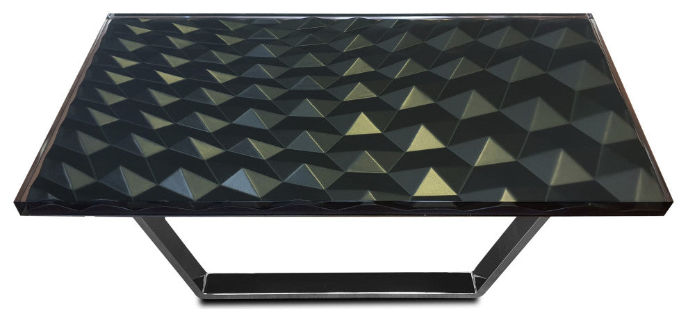 Modern Triangles Coffee Table, Dark Gray, W: 23.6"?, 60cm X L: 47.2"?, 120cm