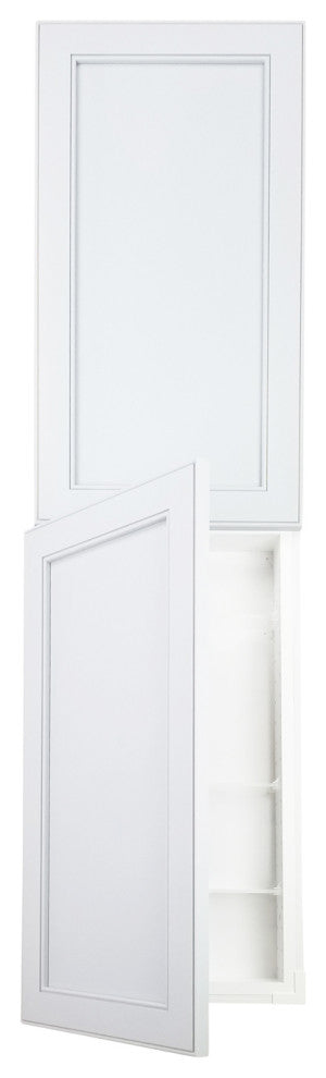Delta Recessed White Enamel Medicine Cabinet 47h x 15.5w x 3.5d