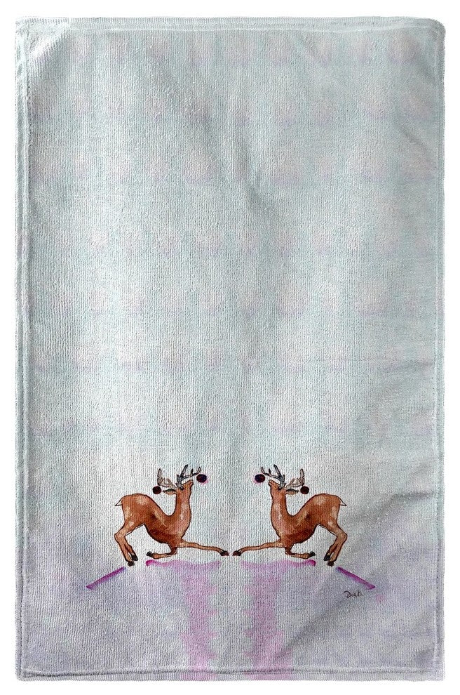 Betsy Drake Dancing Deer Beach Towel
