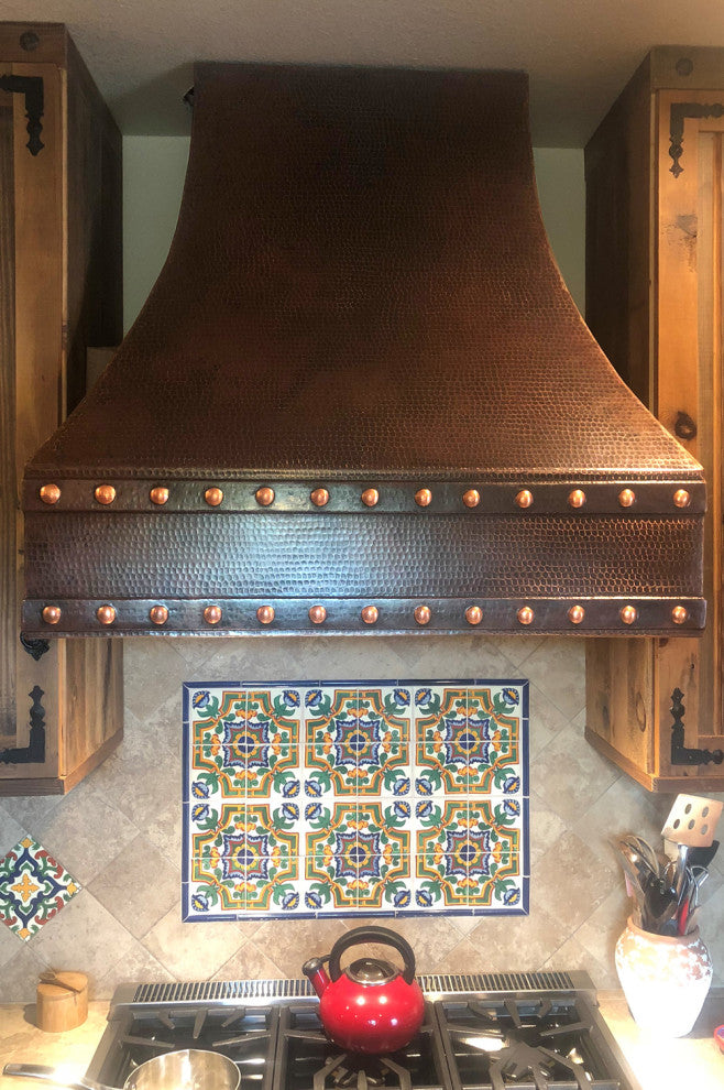 Premier Copper HV-CORREA36-C2036BP1-TWSB 36" 1250 CFM Hammered Copper Range Hoo