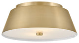Lark Tess Medium Flush Mount, Lacquered Brass
