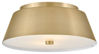 Lark Tess Medium Flush Mount, Lacquered Brass