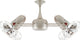Duplo Dinamico Rotational Ceiling Fan, Brushed Nickel